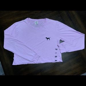 Pink brand crop top size S